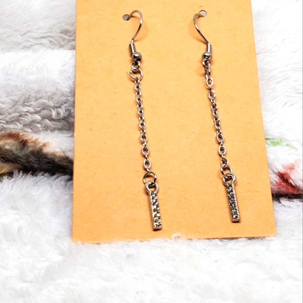 7/$10 I Initial Earrings, New